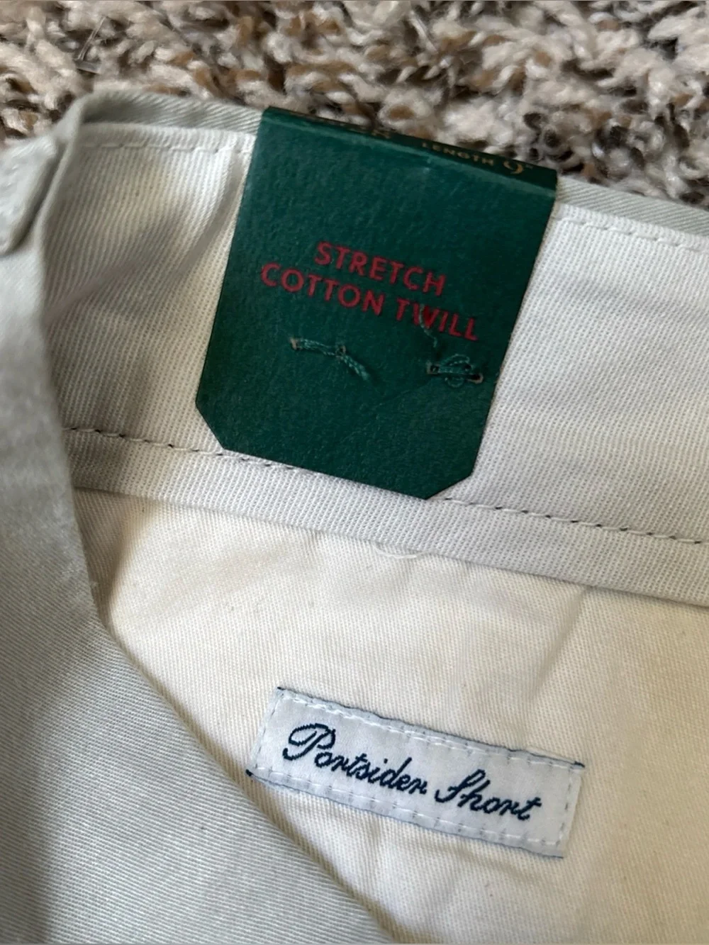 J. Crew Men's Flat-Front Light Khaki Shorts